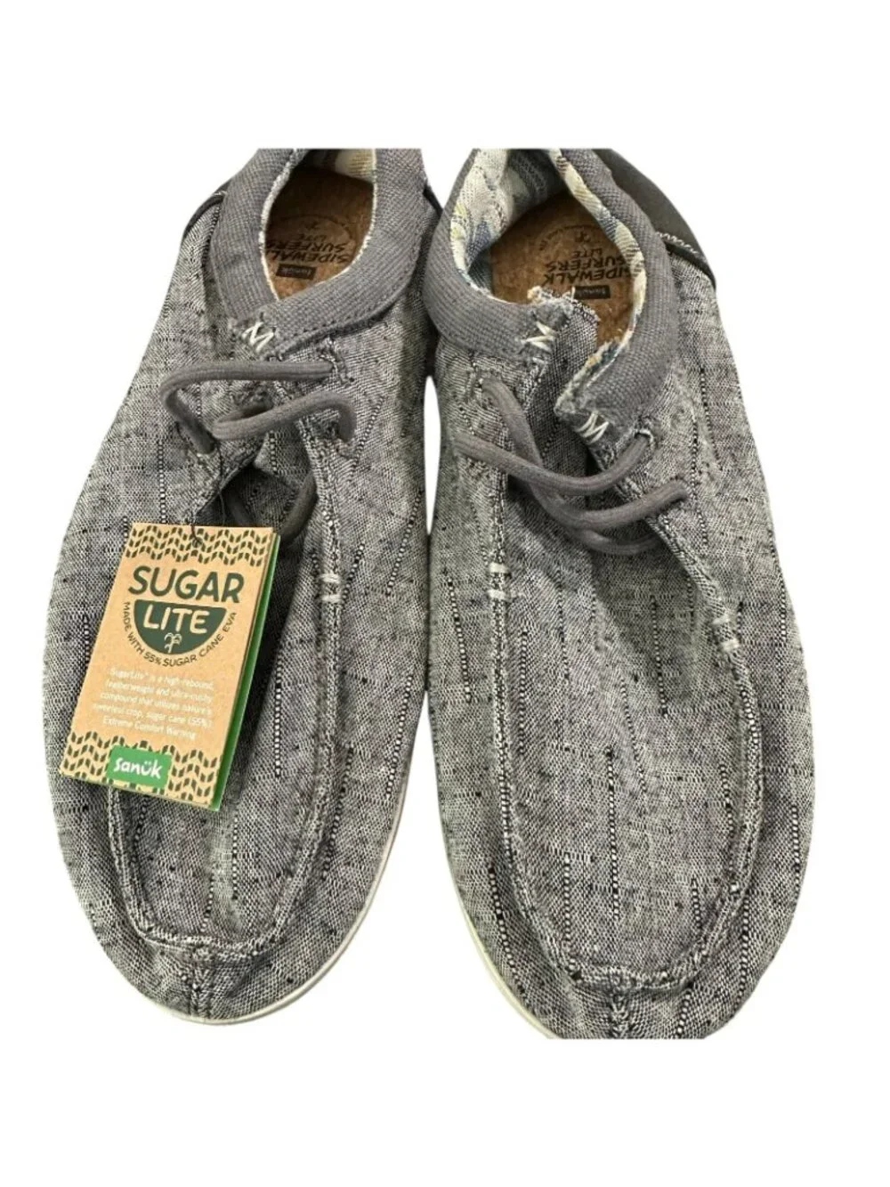 Sanuk Shaka Lite 2 SL Washed Black Slip On Shoes Women’s Size 10 NEW NWT